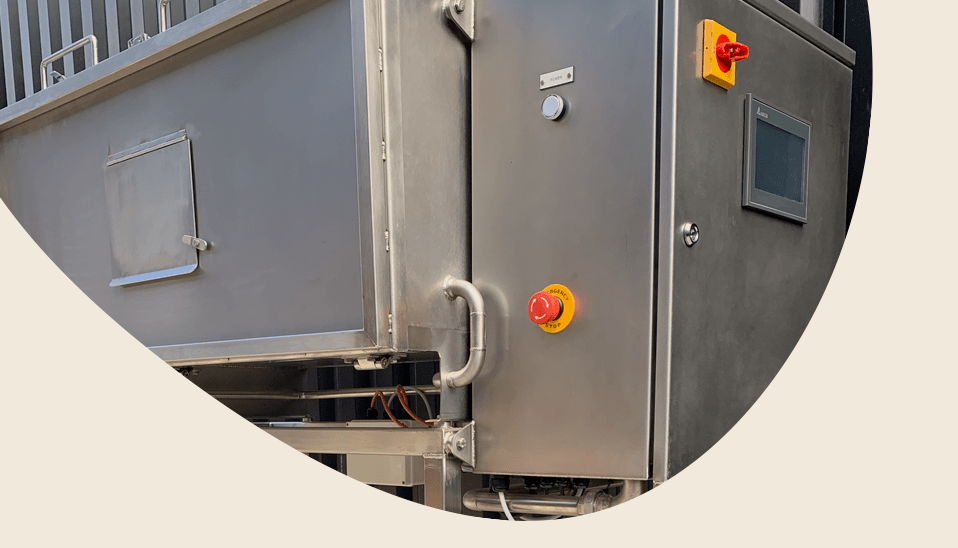 The Livetec on-farm product - The Containerised Gassing Unit (SGU) view from the top