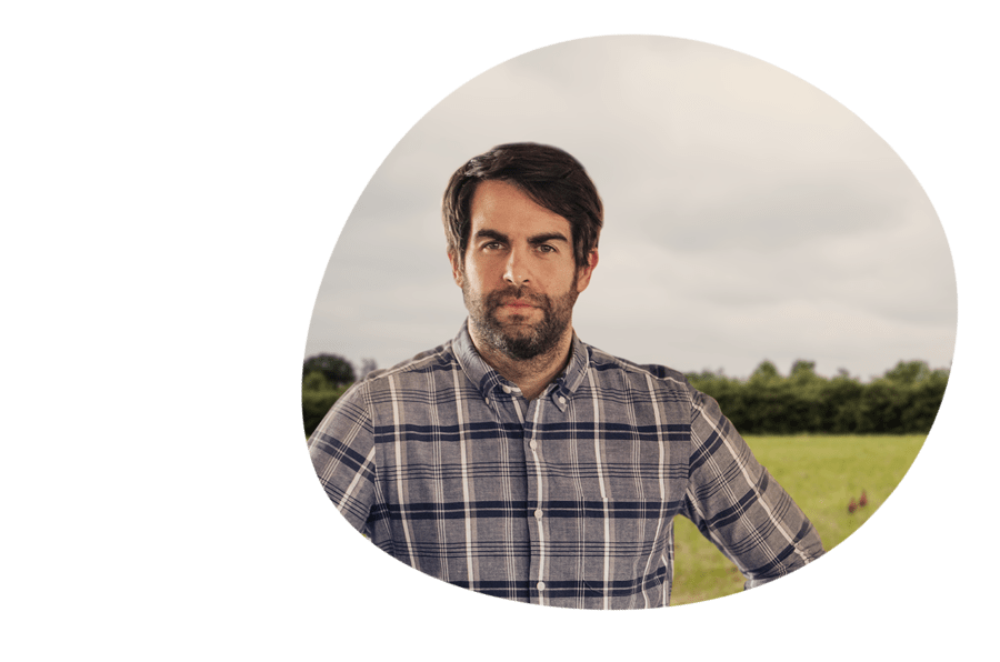 Young farmer in a field