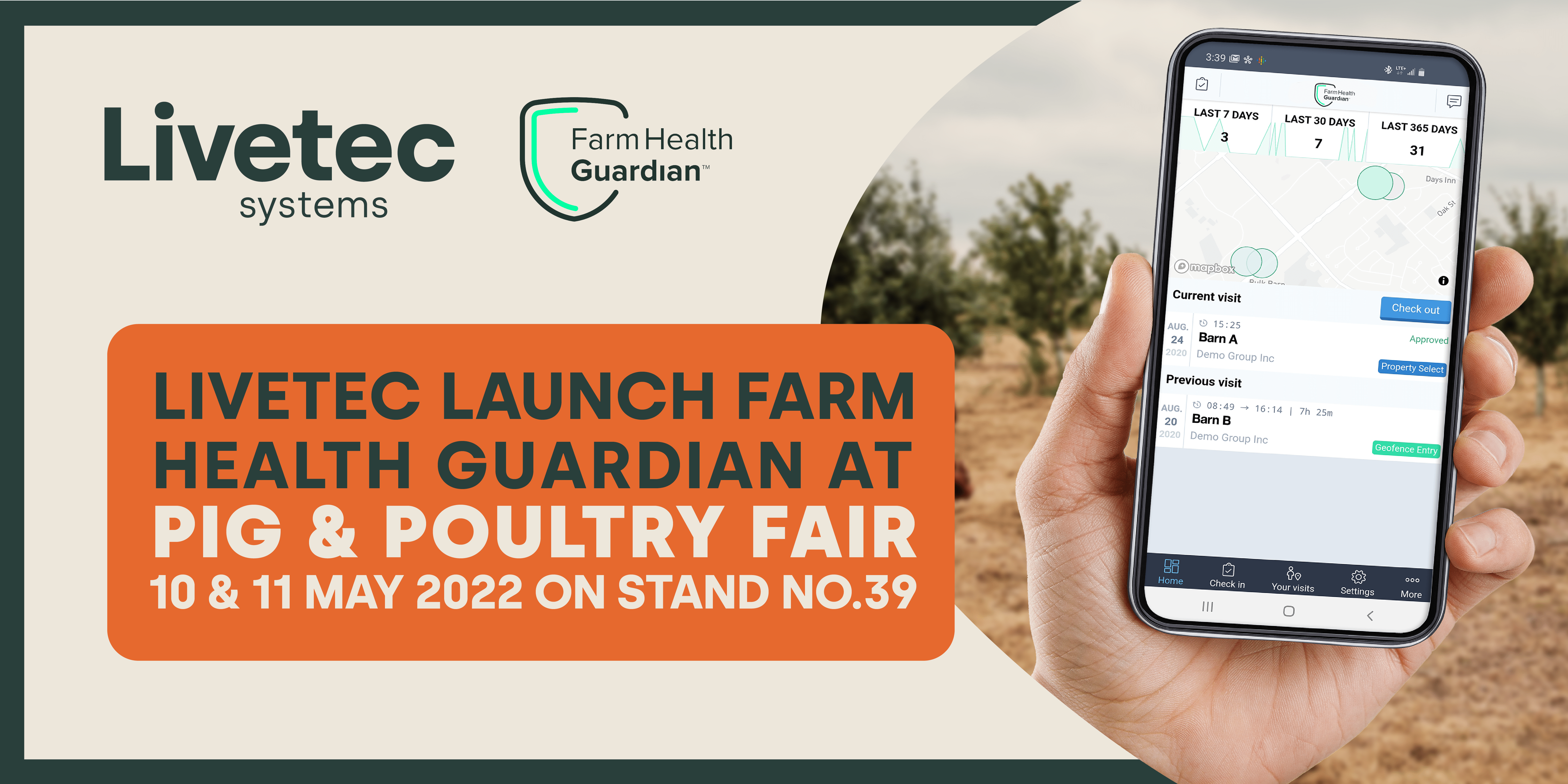 The launch of the Livetec Farm Health Guardian at the Pig & Poultry Fair 2022