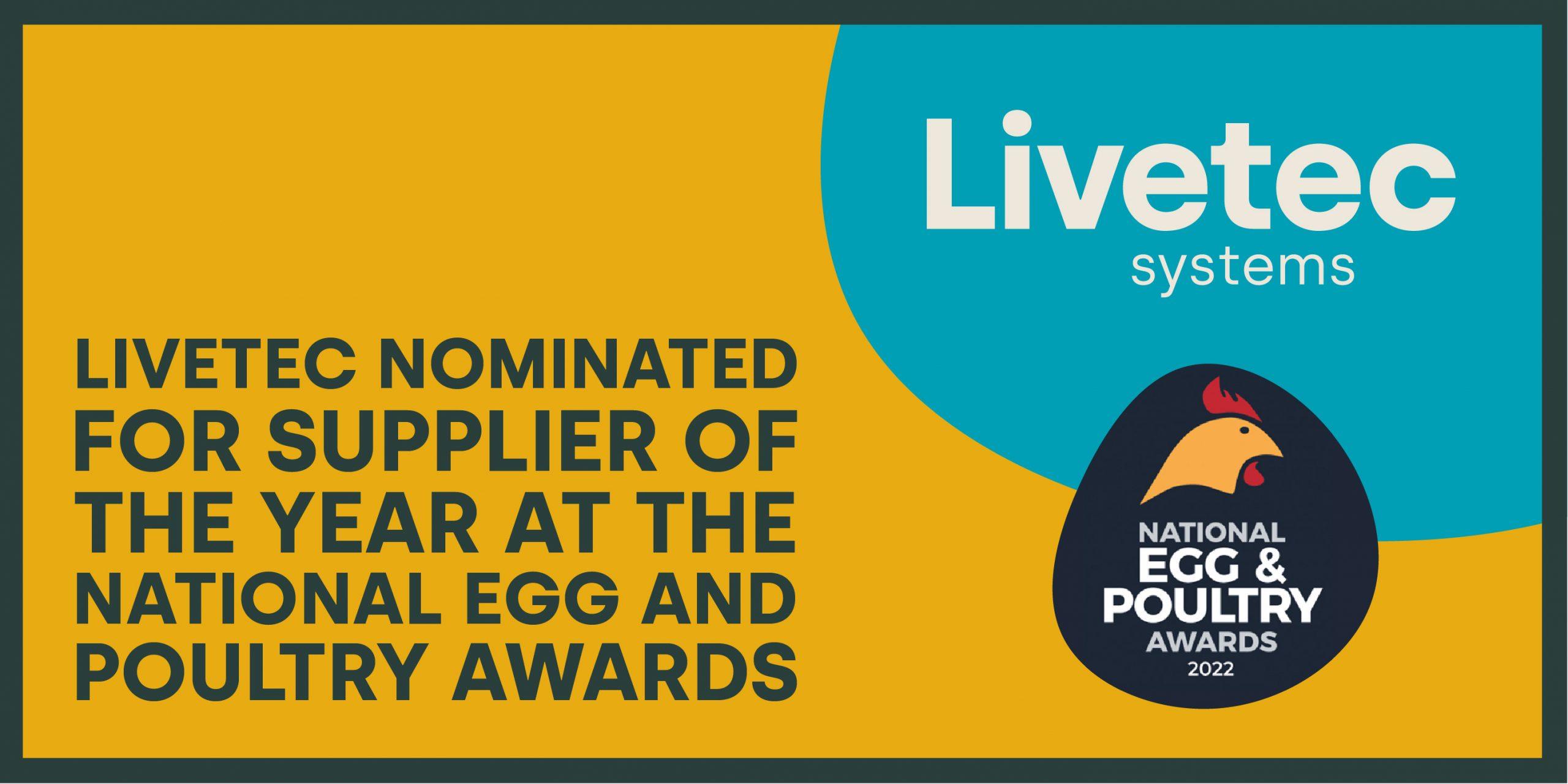 Livetec nominated for Supplier of the year 2022 blog post