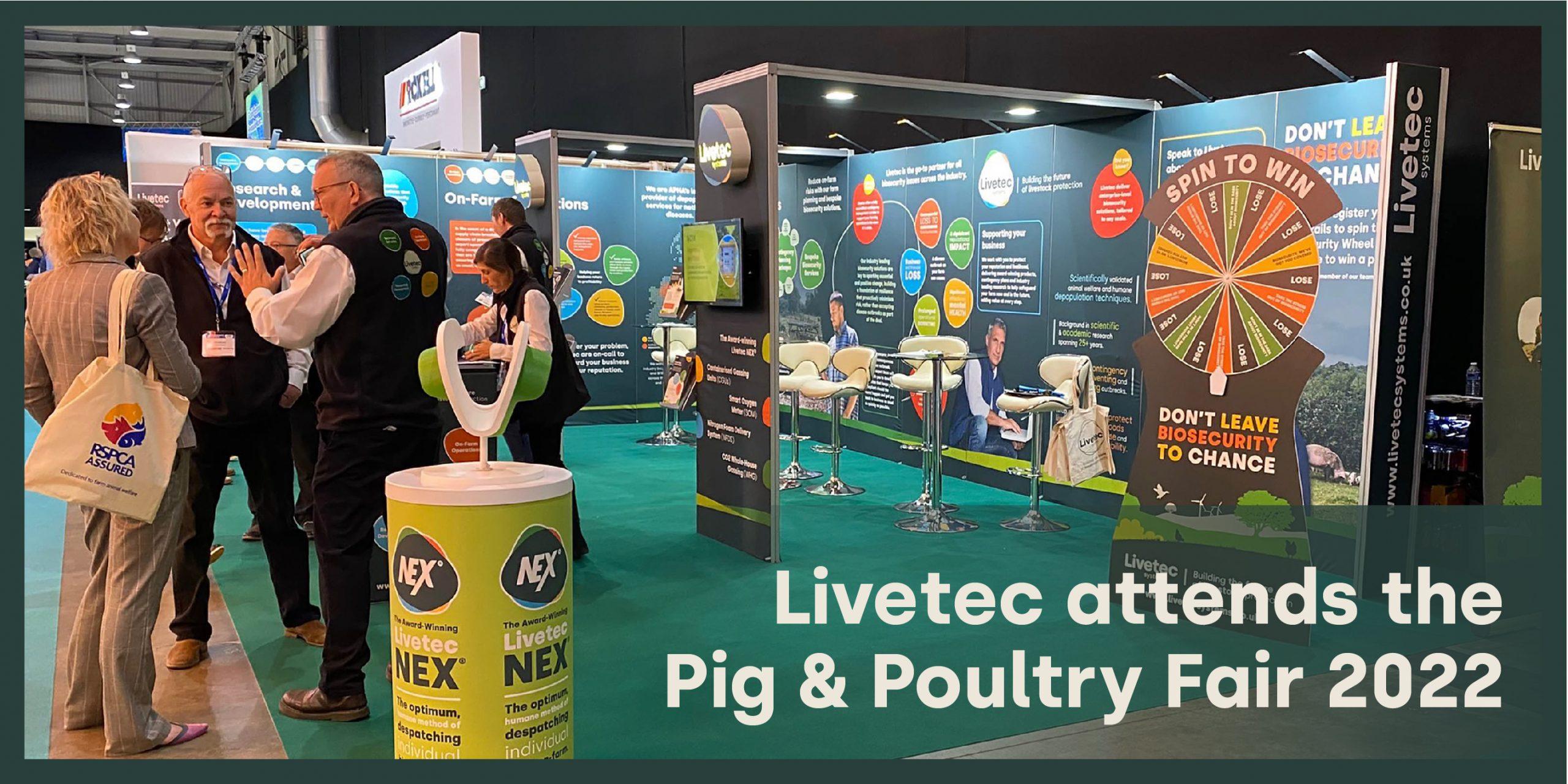 The Livetec stand at the Pig & Poultry Fair 2022