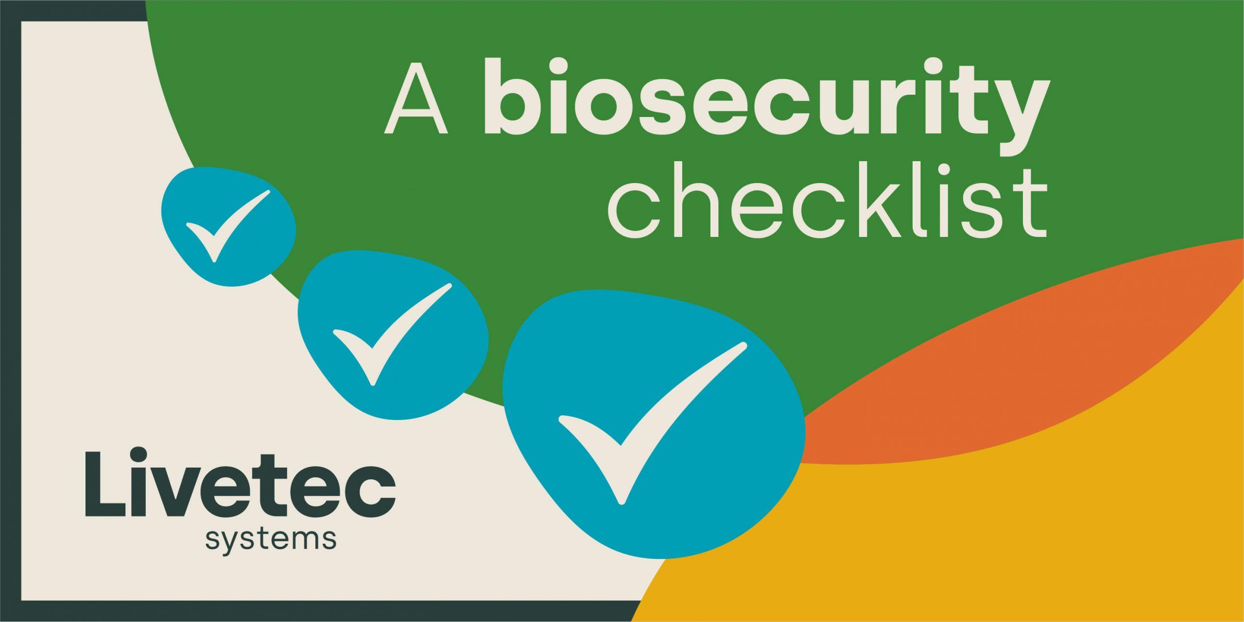 A biosecurity checklist blog post graphic
