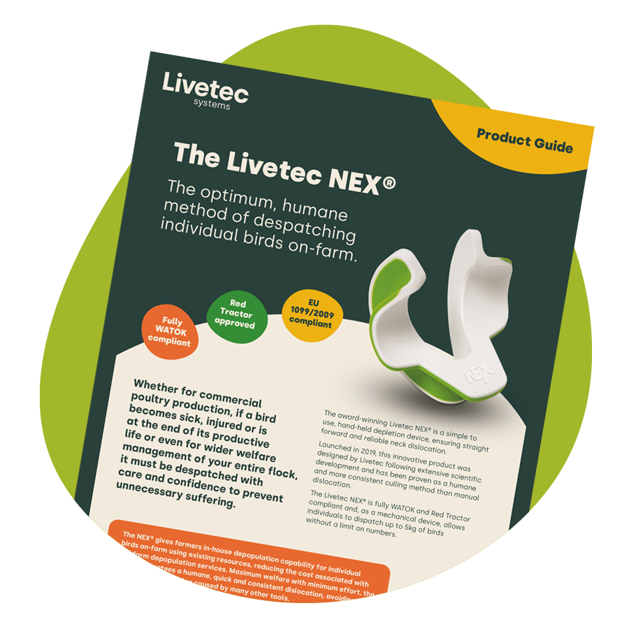 The Livetec NEX® product guide cover