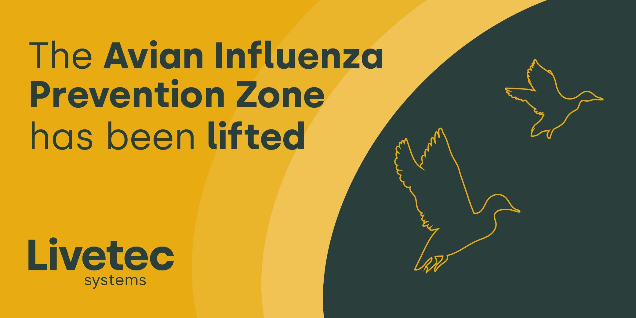avian influenza prevention zone lifted | bird flu prevention zone UK