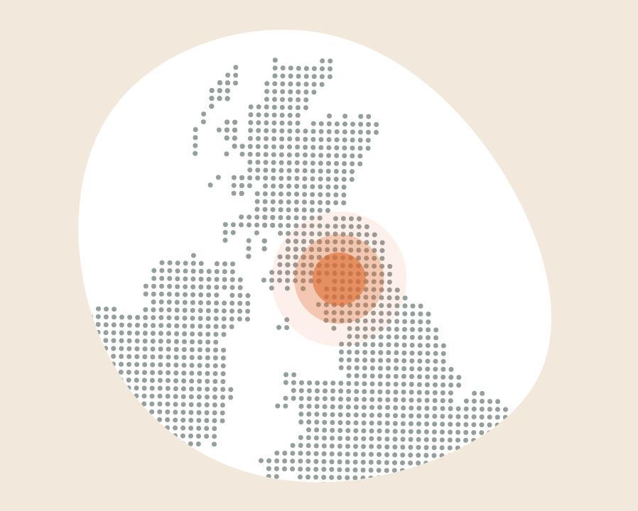 AI map near Norwich, Norfolk graphic