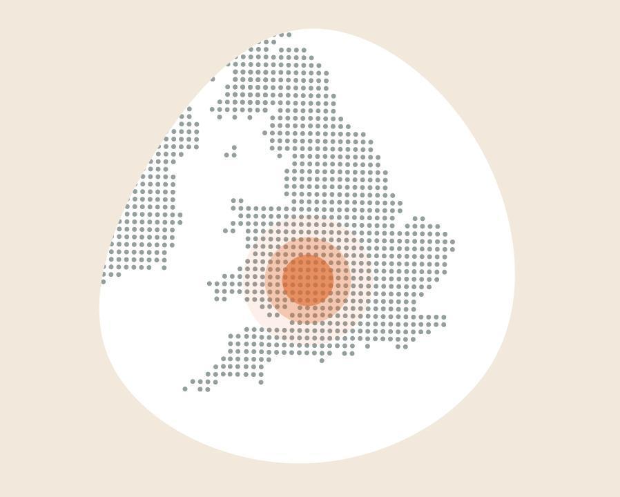 AI map Near Much Marple, Suffolk graphic