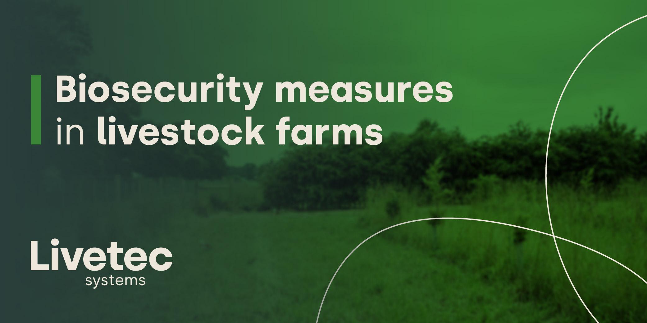 Biosecurity measures in livestock farms graphic