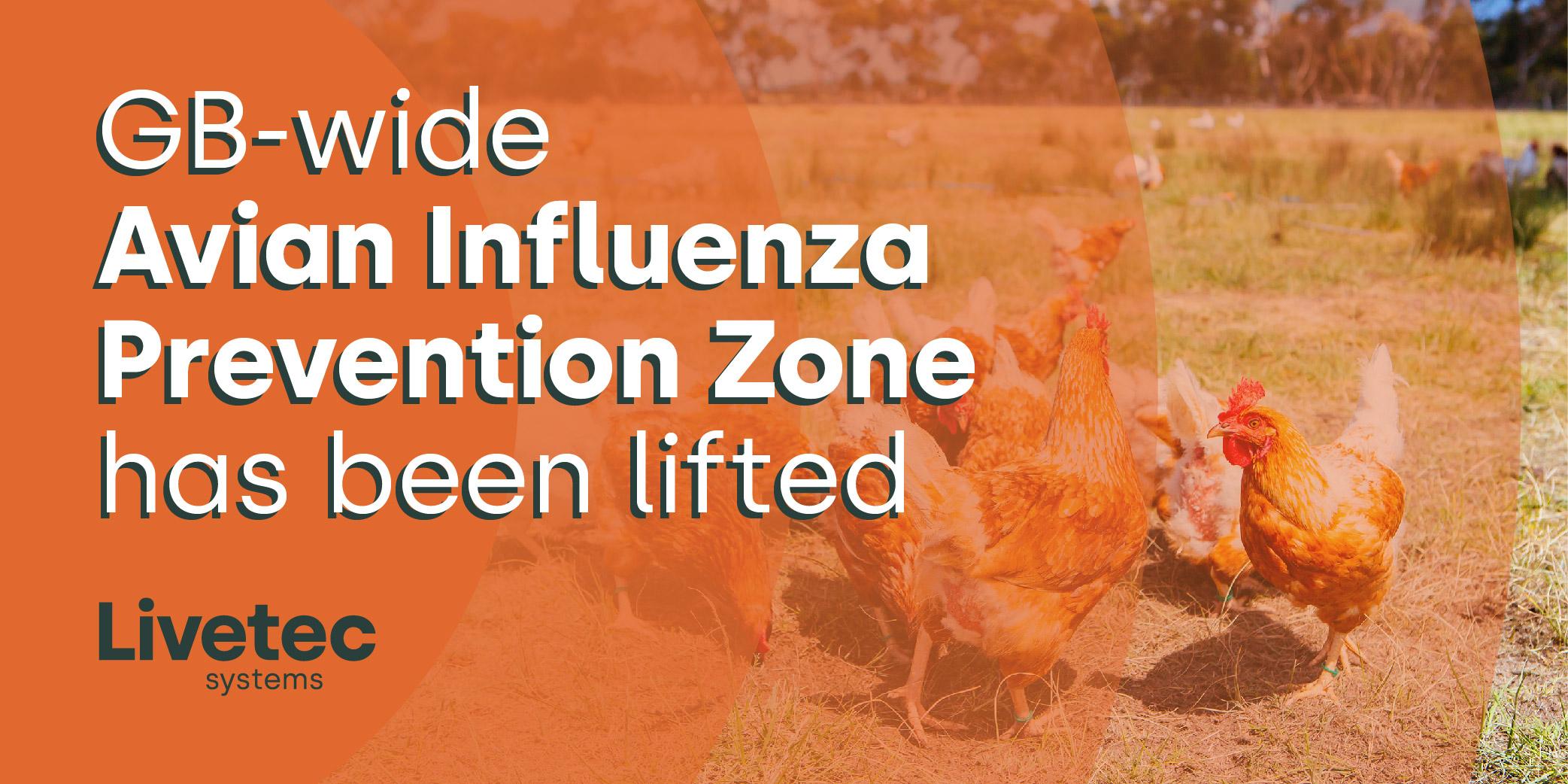 The Avian Influenza Prevention Zone for Great Britain has been lifted as of the 4th July 2023. Biosecurity remains critical.