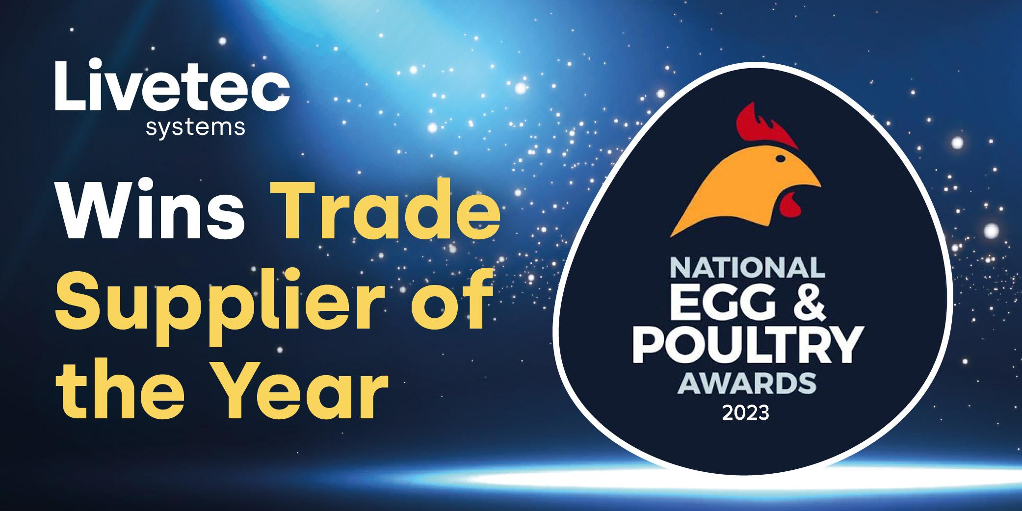 Livetec wins the Trade Supplier of the Year award