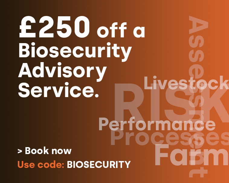 £250 off a Biosecurity Advisory Plan graphic