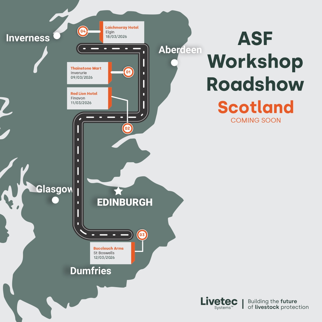 Scottish pig farmers invited to African Swine Fever preparedness workshops next month